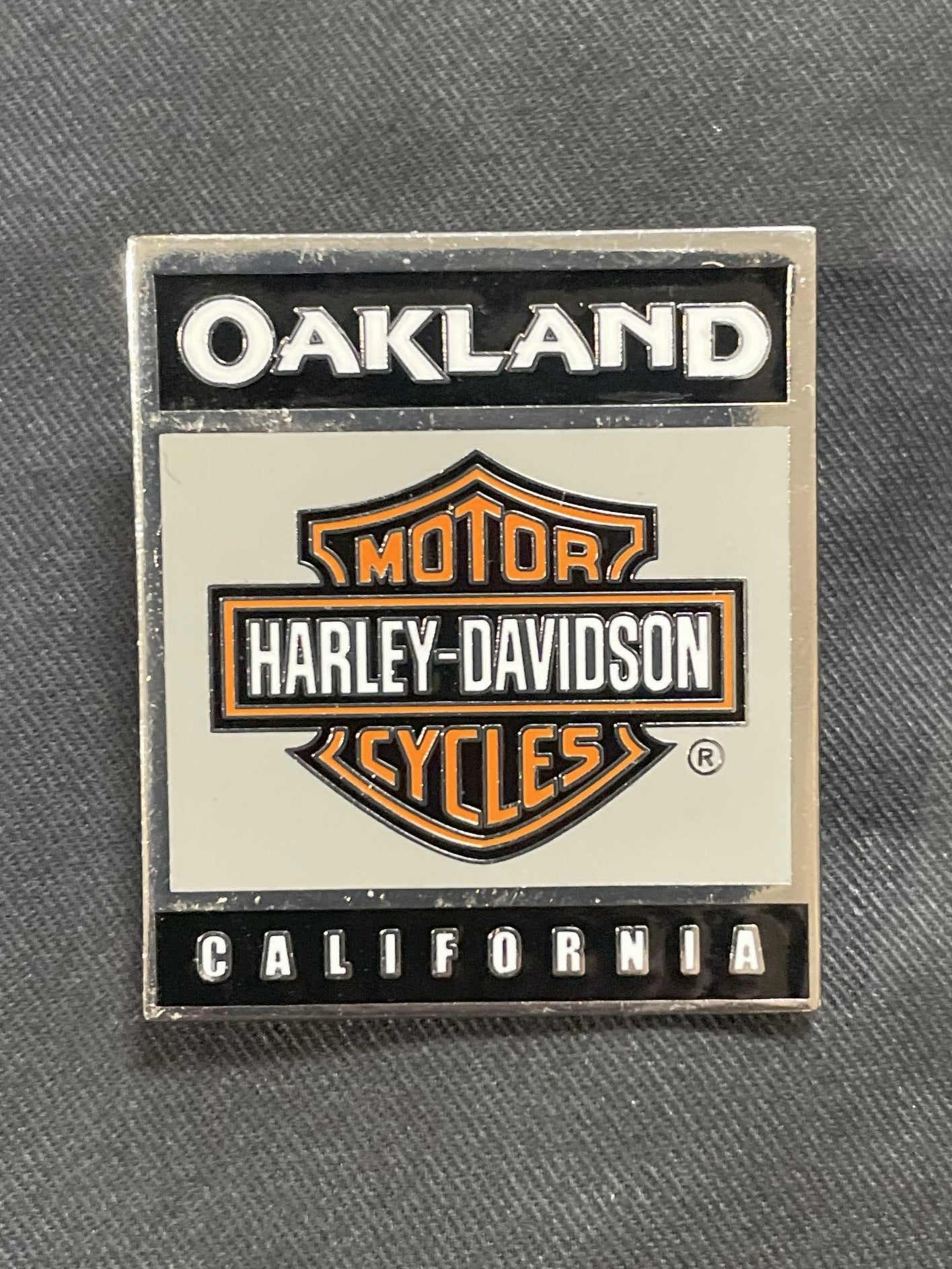 Oakland Harley-Davidson B & S Pin