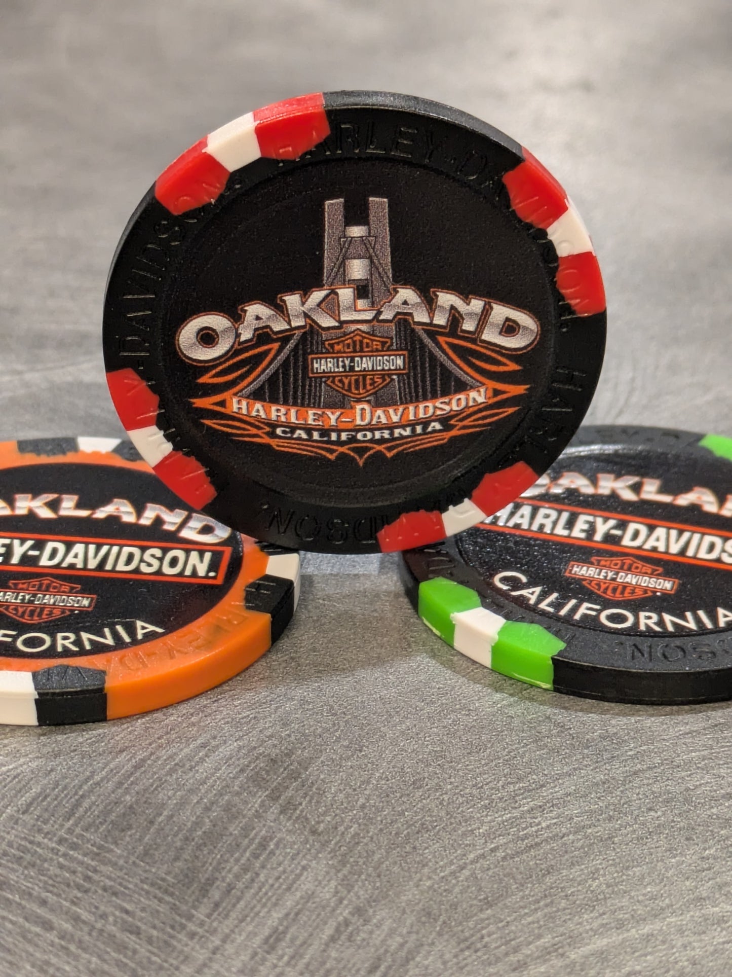 Oakland H-D Poker Chip