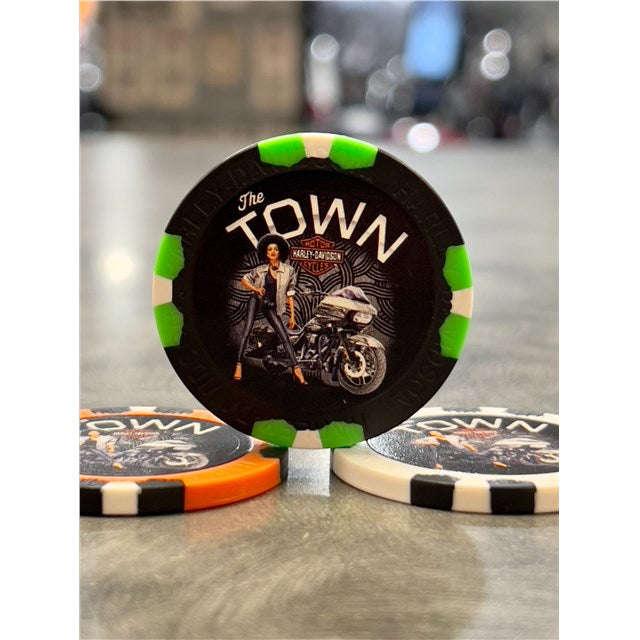 Oakland H-D Poker Chip