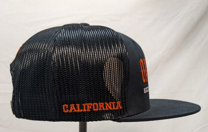 Oakland H-D Ballcap - Black and Orange Trucker