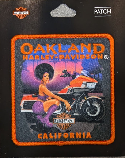 Oakland H-D Biker Babe Patch