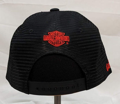 Oakland H-D Ballcap - Red and Black Trucker