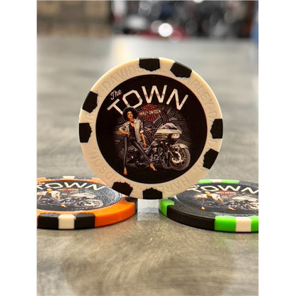 Oakland H-D Poker Chip