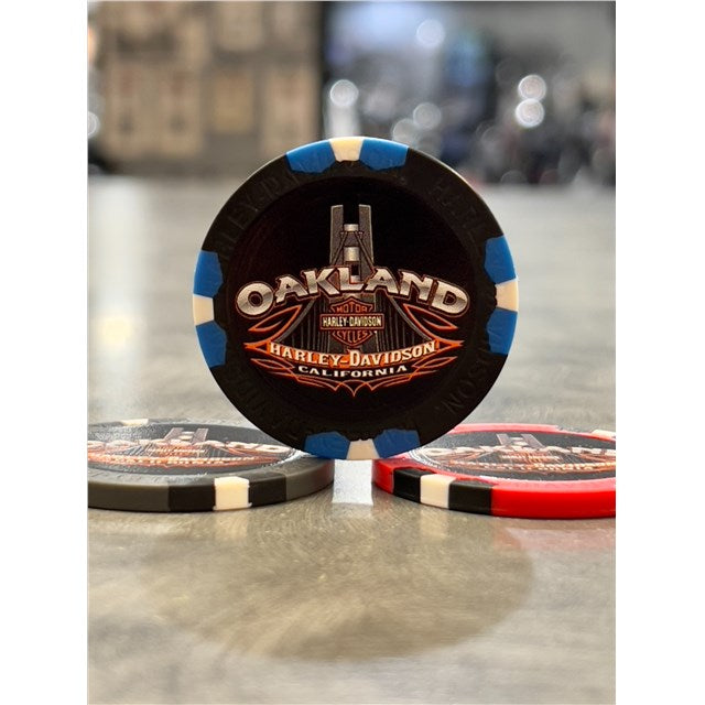 Oakland H-D Poker Chip