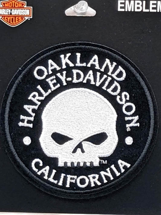 Oakland H-D Skull Patch